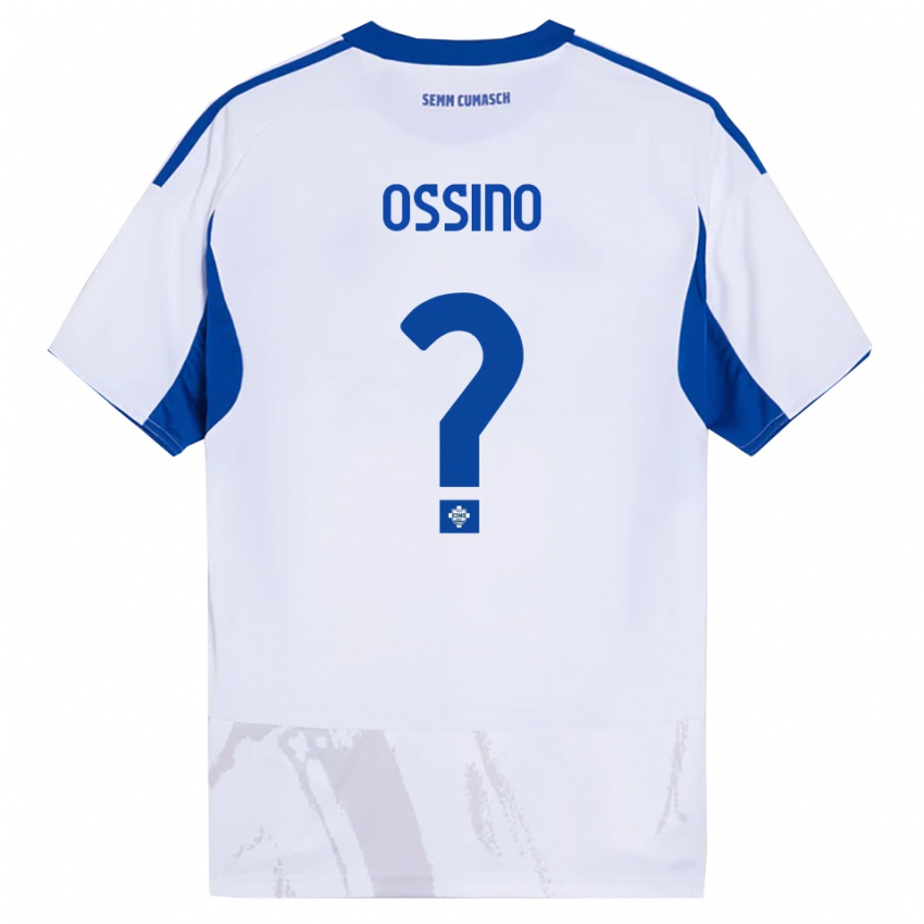 גברים Daniel Ossino #0 לבן כחול הרחק ג'רזי 2025/26 חולצה קצרה