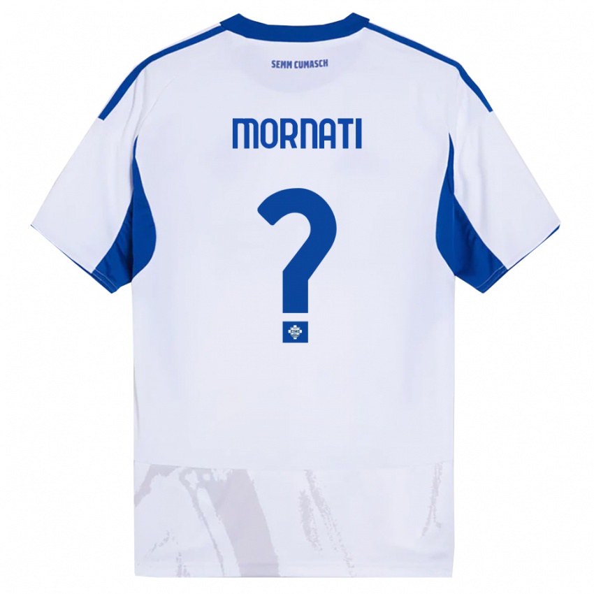 גברים Pietro Mornati #0 לבן כחול הרחק ג'רזי 2025/26 חולצה קצרה