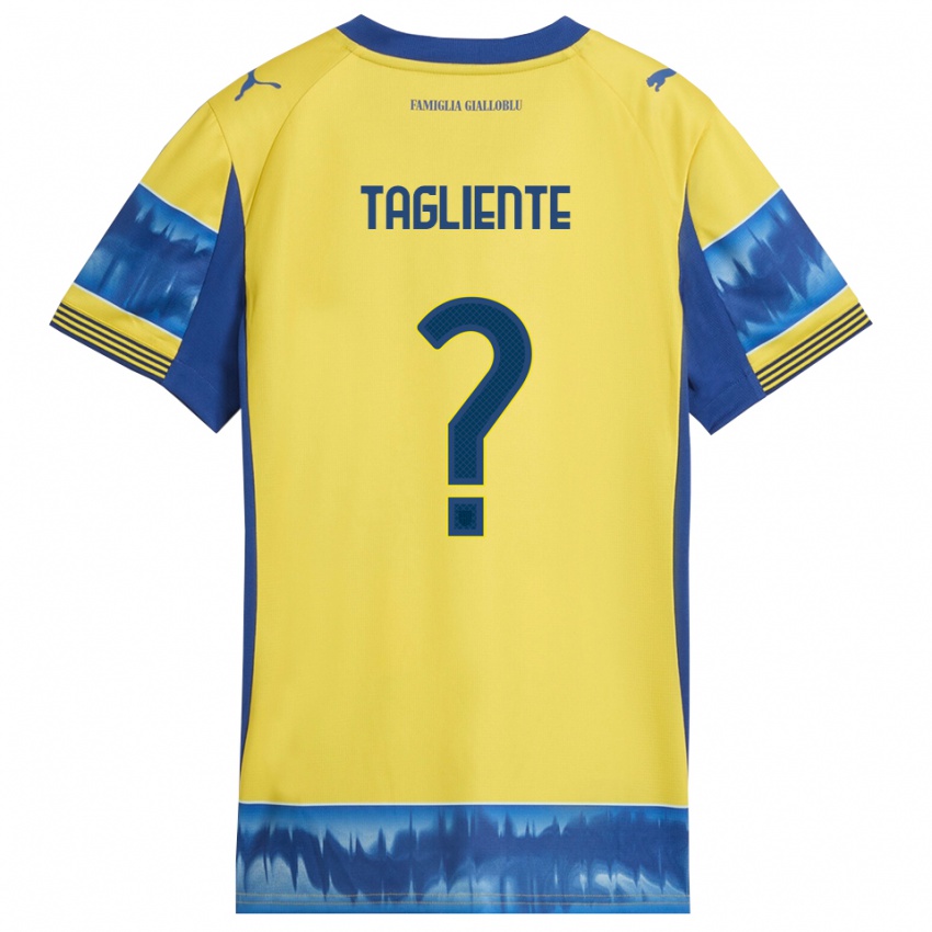 גברים Anthony Tagliente #0 צהוב כחול הרחק ג'רזי 2025/26 חולצה קצרה