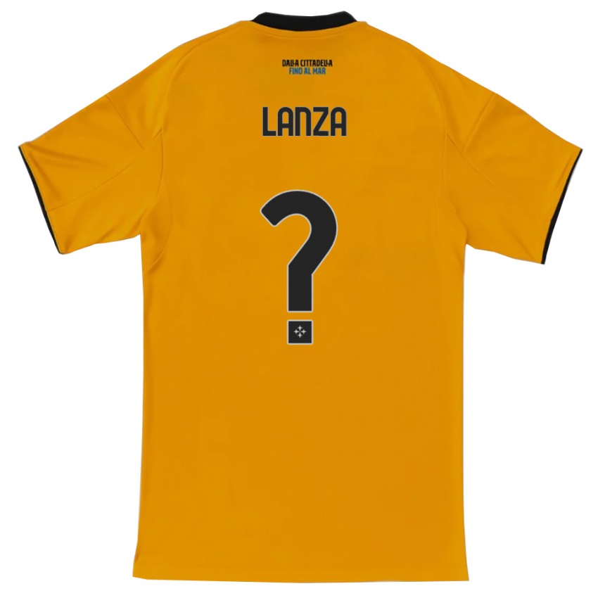 גברים Manuel Lanza #0 כתום כחול הרחק ג'רזי 2025/26 חולצה קצרה