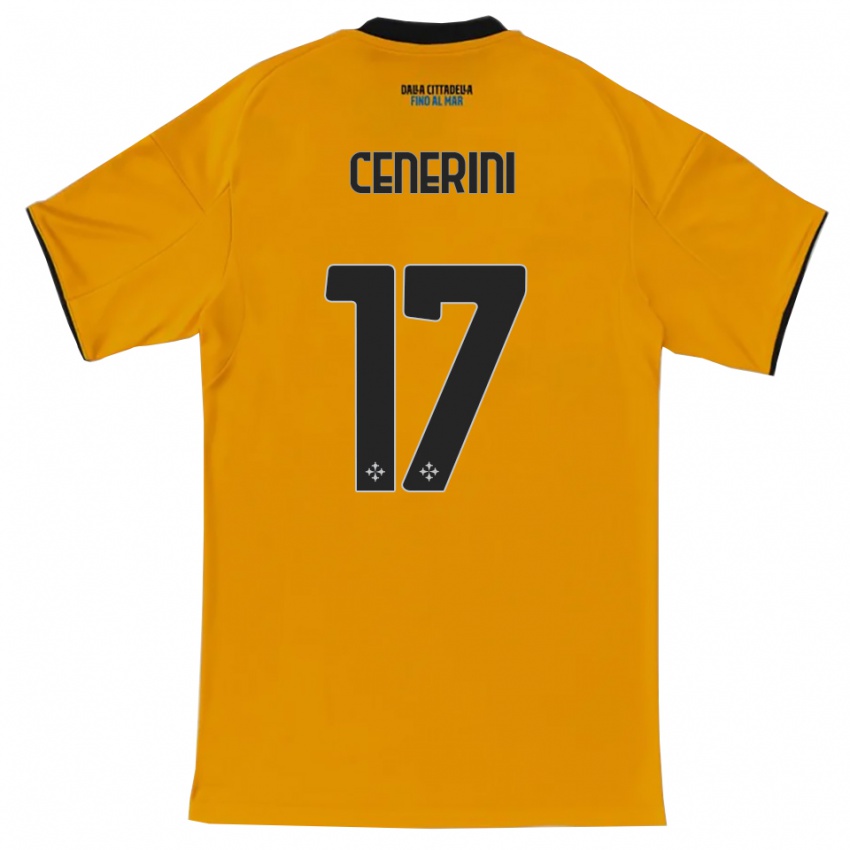 גברים Marco Cenerini #17 כתום כחול הרחק ג'רזי 2025/26 חולצה קצרה