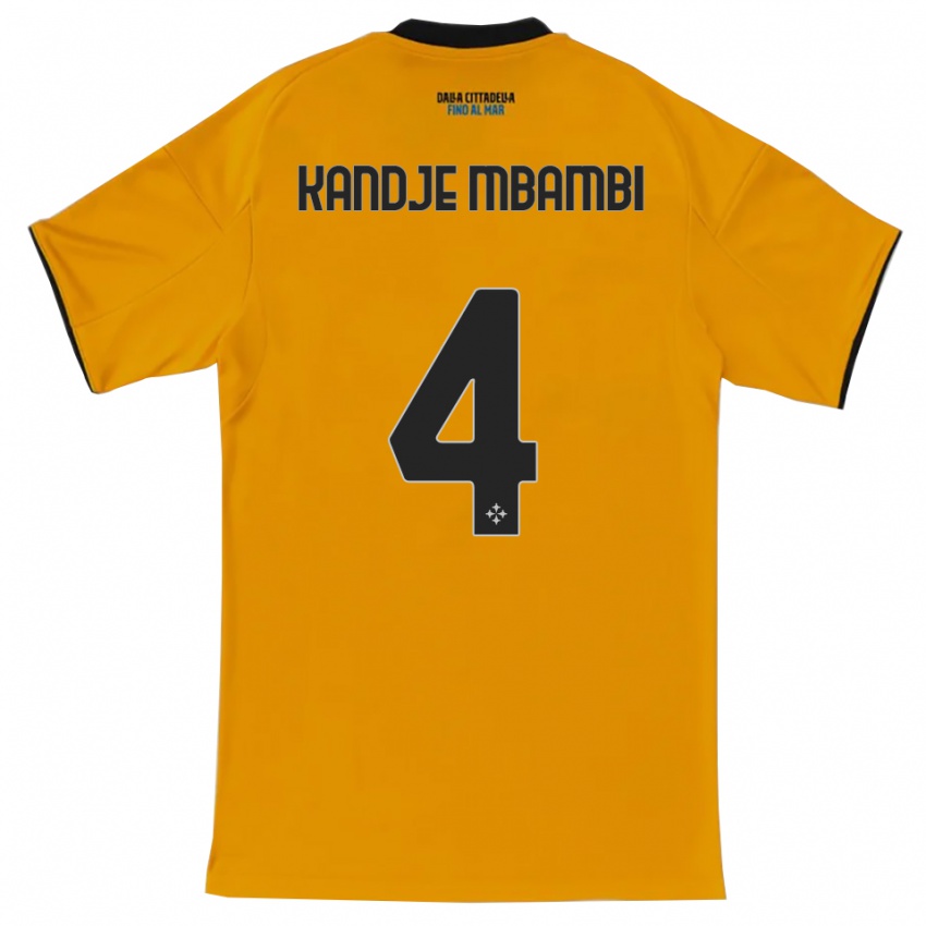 גברים Jeremy Kandje Mbambi #4 כתום כחול הרחק ג'רזי 2025/26 חולצה קצרה