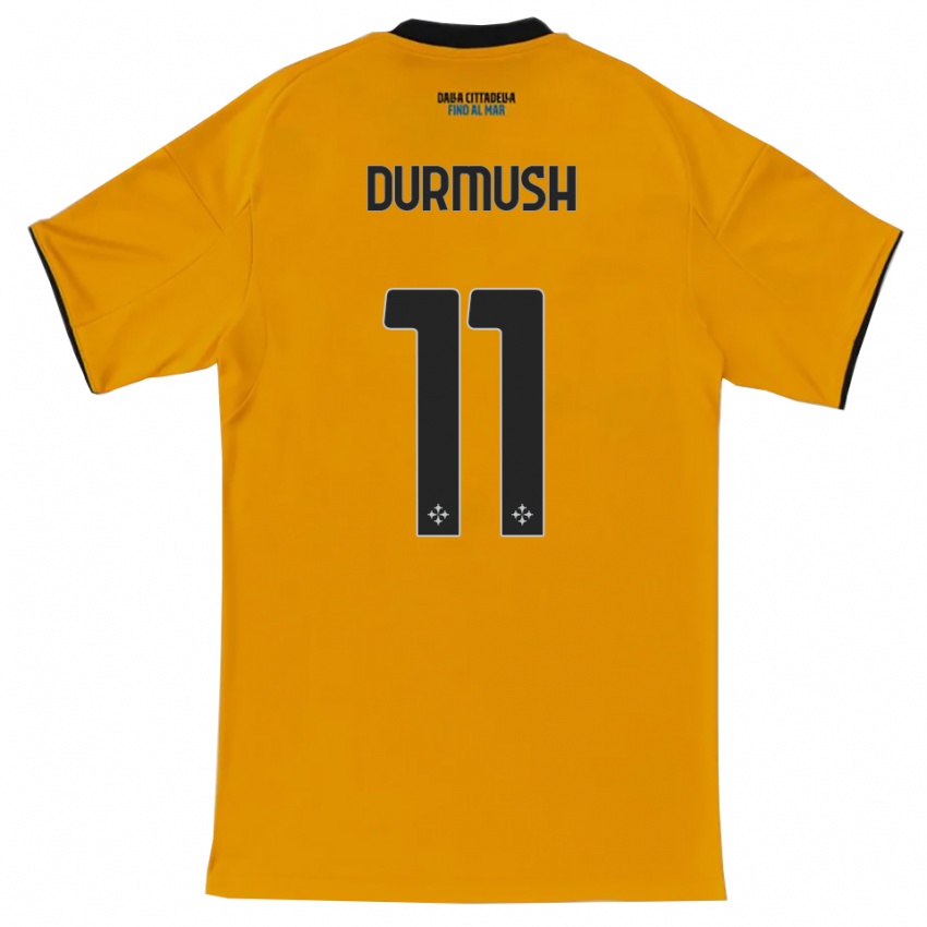 גברים Mert Durmush #11 כתום כחול הרחק ג'רזי 2025/26 חולצה קצרה