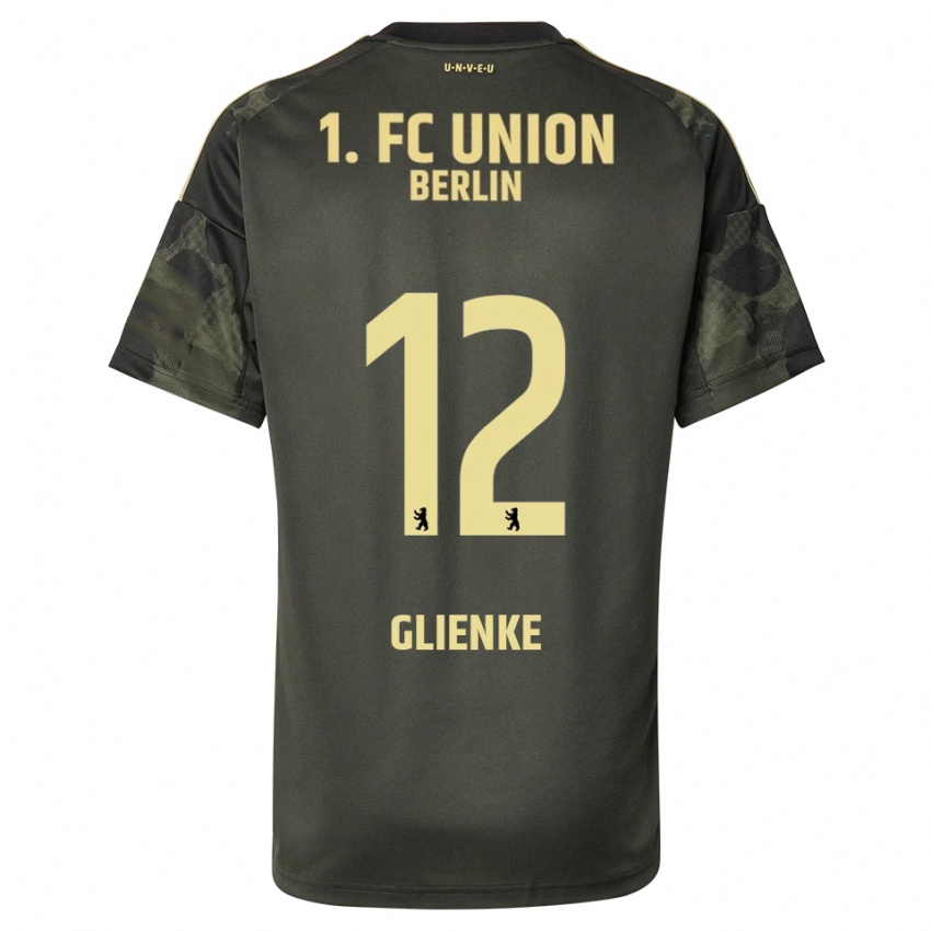 גברים Niklas Glienke #12 ירוק כהה שחור הרחק ג'רזי 2025/26 חולצה קצרה