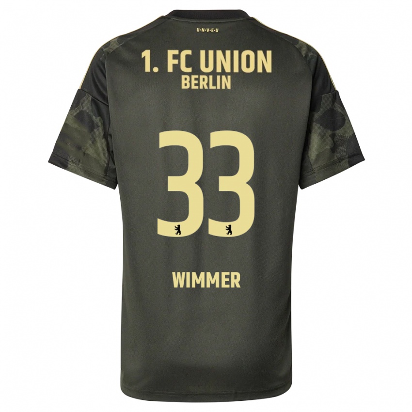 גברים Pauline Wimmer #33 ירוק כהה שחור הרחק ג'רזי 2025/26 חולצה קצרה