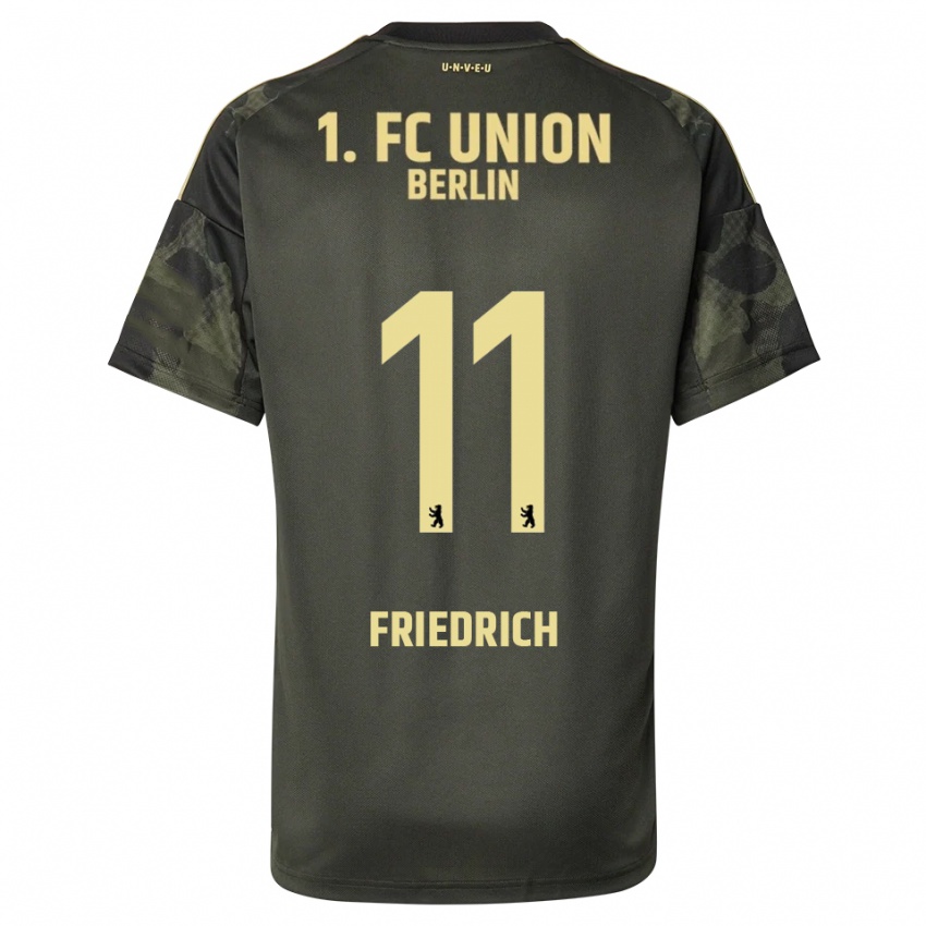 גברים Julien Friedrich #11 ירוק כהה שחור הרחק ג'רזי 2025/26 חולצה קצרה