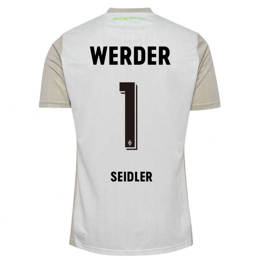 גברים Calvin Seidler #1 לבן שחור הרחק ג'רזי 2025/26 חולצה קצרה