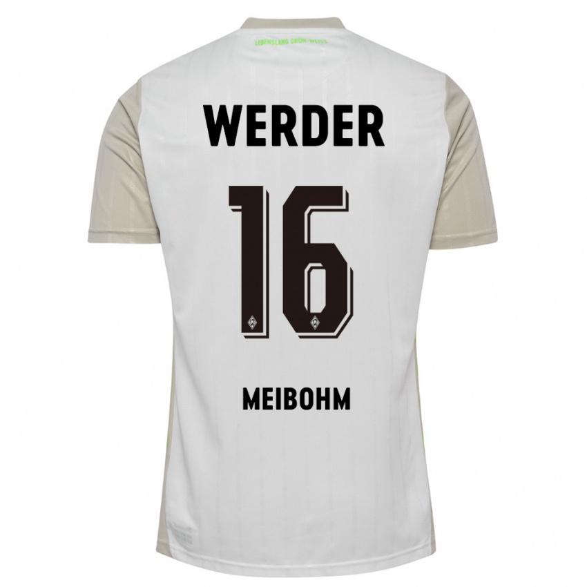 גברים Joel Meibohm #16 לבן שחור הרחק ג'רזי 2025/26 חולצה קצרה
