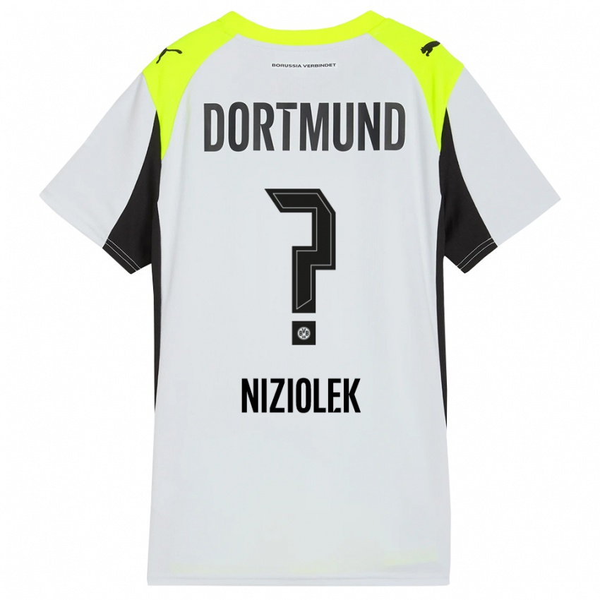 גברים אלכס ניזיולק #0 צהוב פלואורסצנטי הרחק ג'רזי 2025/26 חולצה קצרה