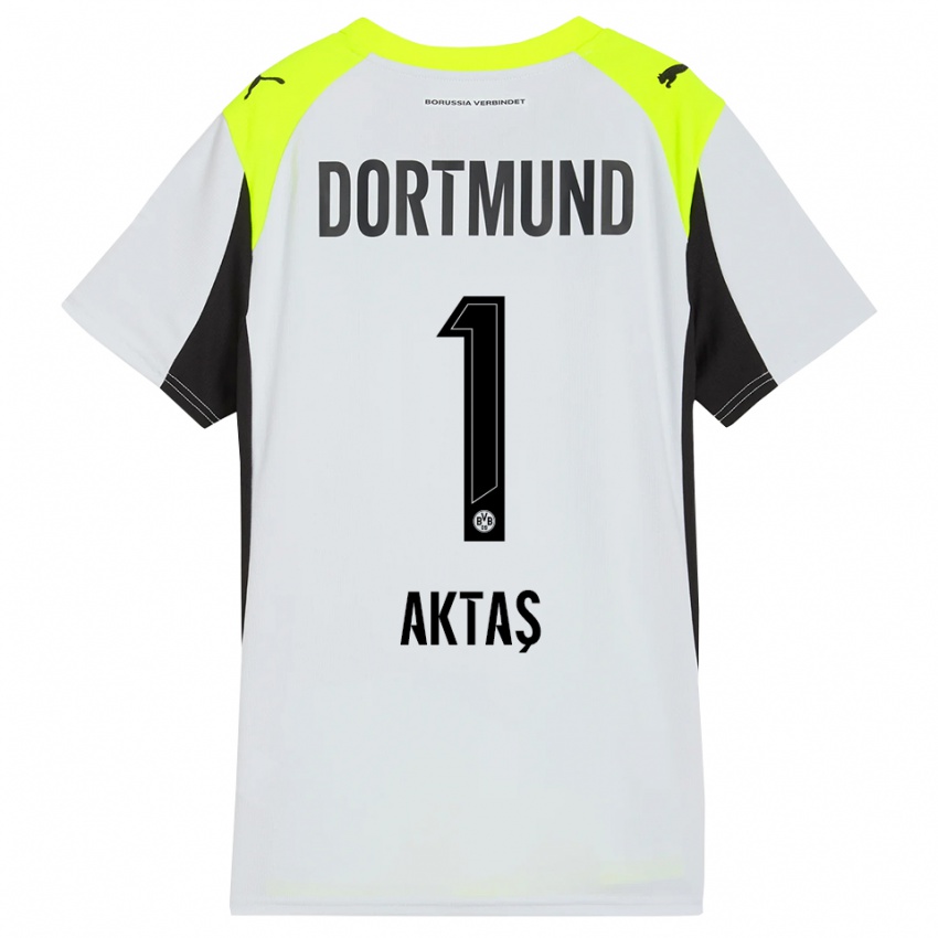 גברים יילמאז אקטאש #1 צהוב פלואורסצנטי הרחק ג'רזי 2025/26 חולצה קצרה