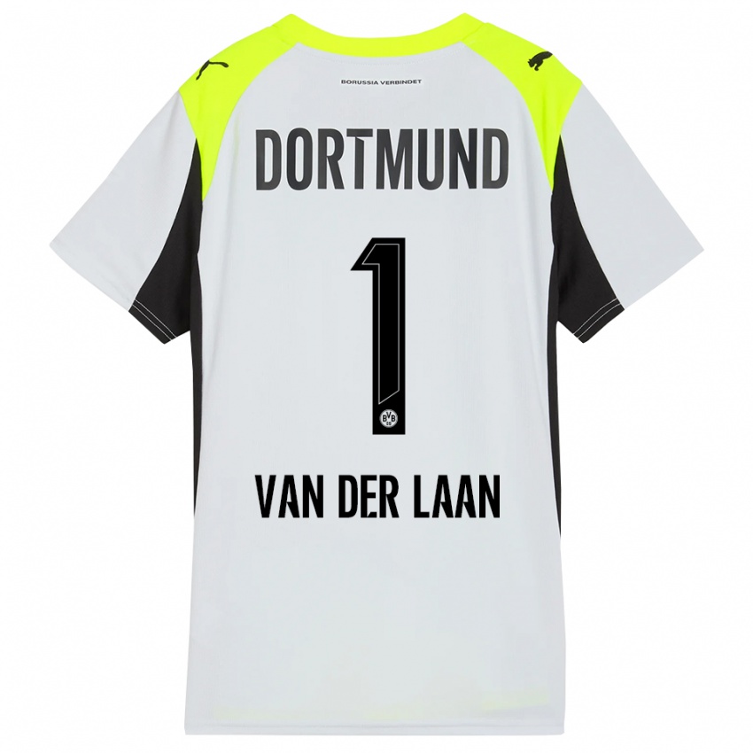 גברים Laura Van Der Laan #1 צהוב פלואורסצנטי הרחק ג'רזי 2025/26 חולצה קצרה