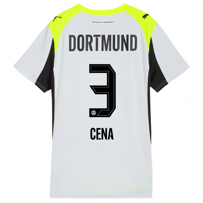 גברים ואלון סינה #3 צהוב פלואורסצנטי הרחק ג'רזי 2025/26 חולצה קצרה