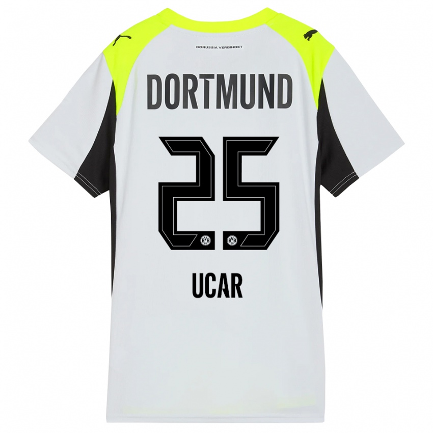 גברים לייס אוקר #25 צהוב פלואורסצנטי הרחק ג'רזי 2025/26 חולצה קצרה