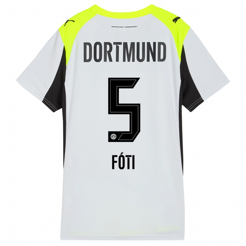 גברים אנטוניו פוטי #5 צהוב פלואורסצנטי הרחק ג'רזי 2025/26 חולצה קצרה