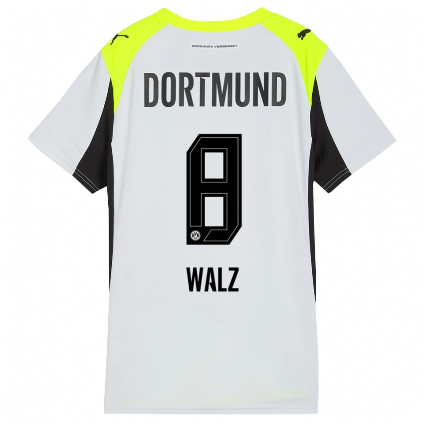 גברים ואסקו וולץ #8 צהוב פלואורסצנטי הרחק ג'רזי 2025/26 חולצה קצרה