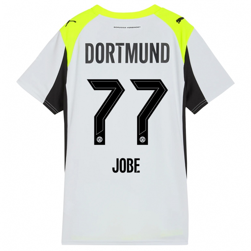 גברים ג'וב בלינגהאם #77 צהוב פלואורסצנטי הרחק ג'רזי 2025/26 חולצה קצרה