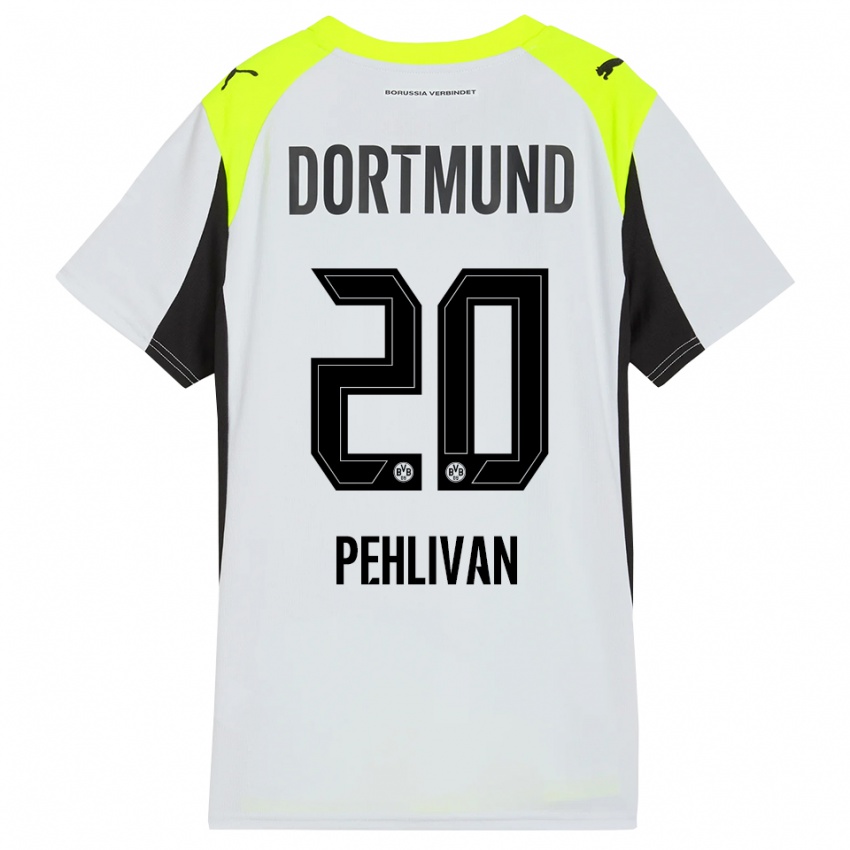 גברים מירן פהליבן #20 צהוב פלואורסצנטי הרחק ג'רזי 2025/26 חולצה קצרה