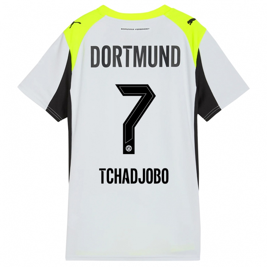 גברים דיא צ'דג'ובו #7 צהוב פלואורסצנטי הרחק ג'רזי 2025/26 חולצה קצרה