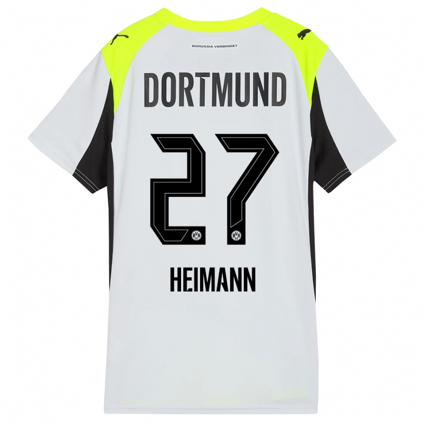 גברים ווסלי היימן #27 צהוב פלואורסצנטי הרחק ג'רזי 2025/26 חולצה קצרה