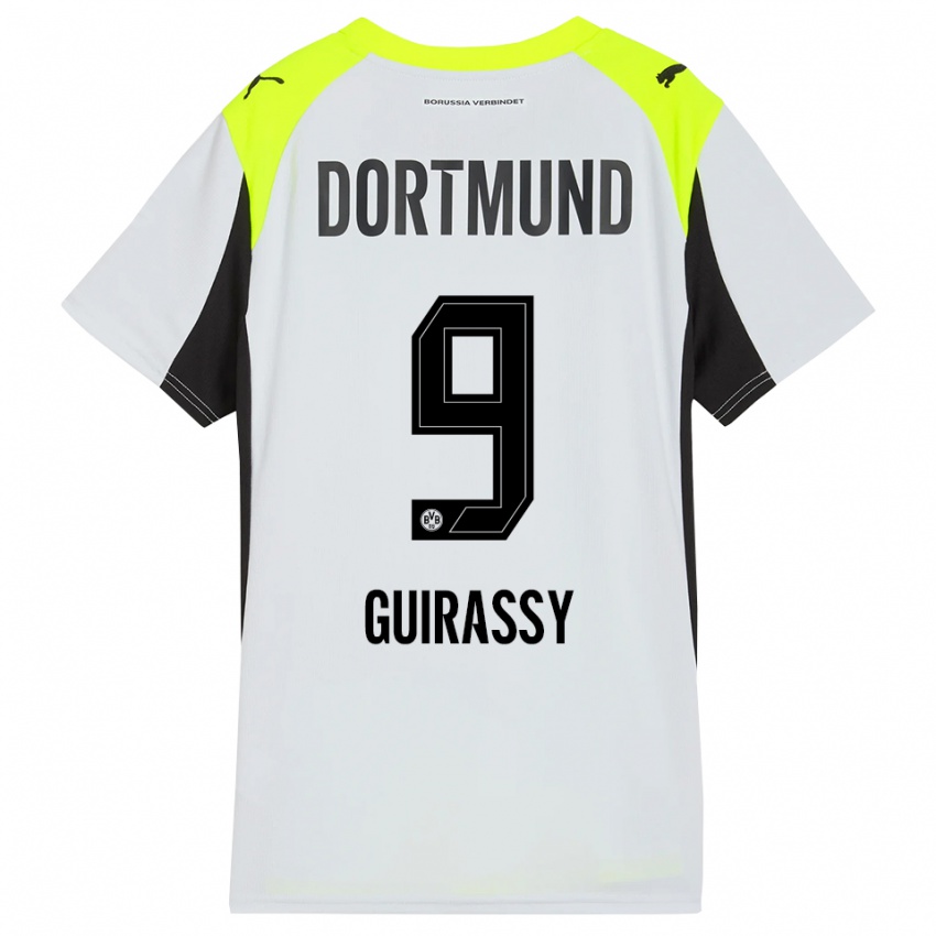 גברים סרו גיראסי #9 צהוב פלואורסצנטי הרחק ג'רזי 2025/26 חולצה קצרה