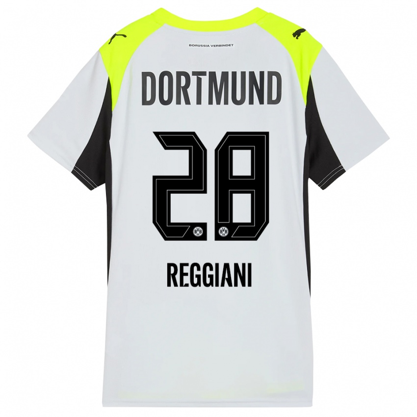 גברים לוקה רג'יאני #28 צהוב פלואורסצנטי הרחק ג'רזי 2025/26 חולצה קצרה