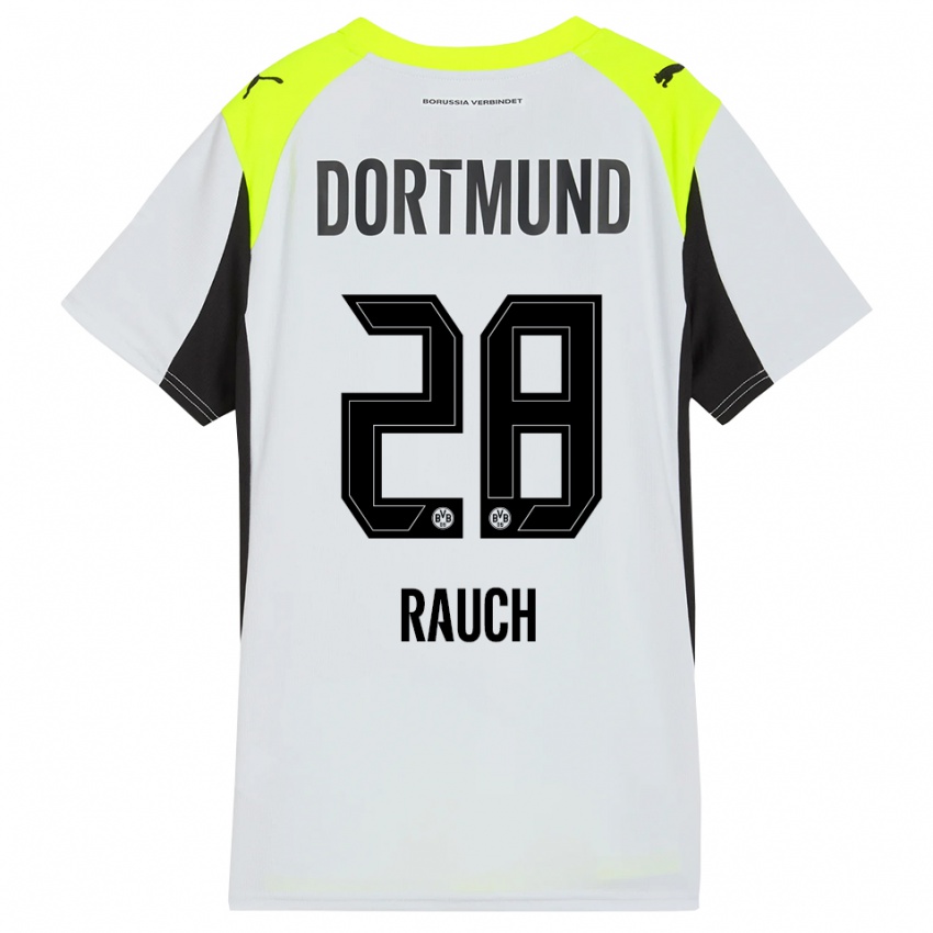 גברים יוליוס פן ראוך #28 צהוב פלואורסצנטי הרחק ג'רזי 2025/26 חולצה קצרה