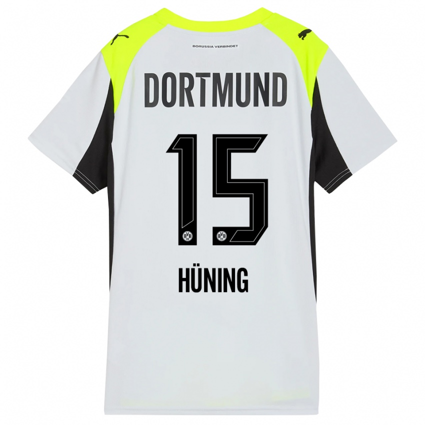 גברים בן וינסנט הינינג #15 צהוב פלואורסצנטי הרחק ג'רזי 2025/26 חולצה קצרה