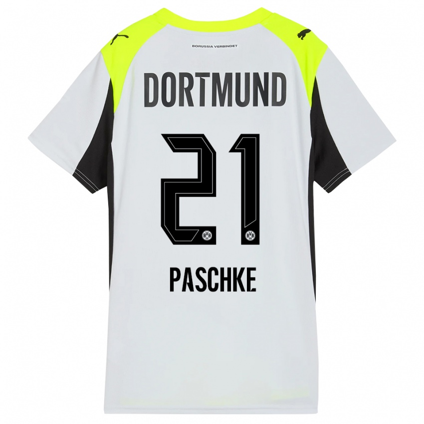 גברים פליקס פאשקה #21 צהוב פלואורסצנטי הרחק ג'רזי 2025/26 חולצה קצרה