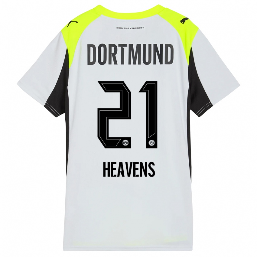 גברים Lukas Heavens #21 צהוב פלואורסצנטי הרחק ג'רזי 2025/26 חולצה קצרה