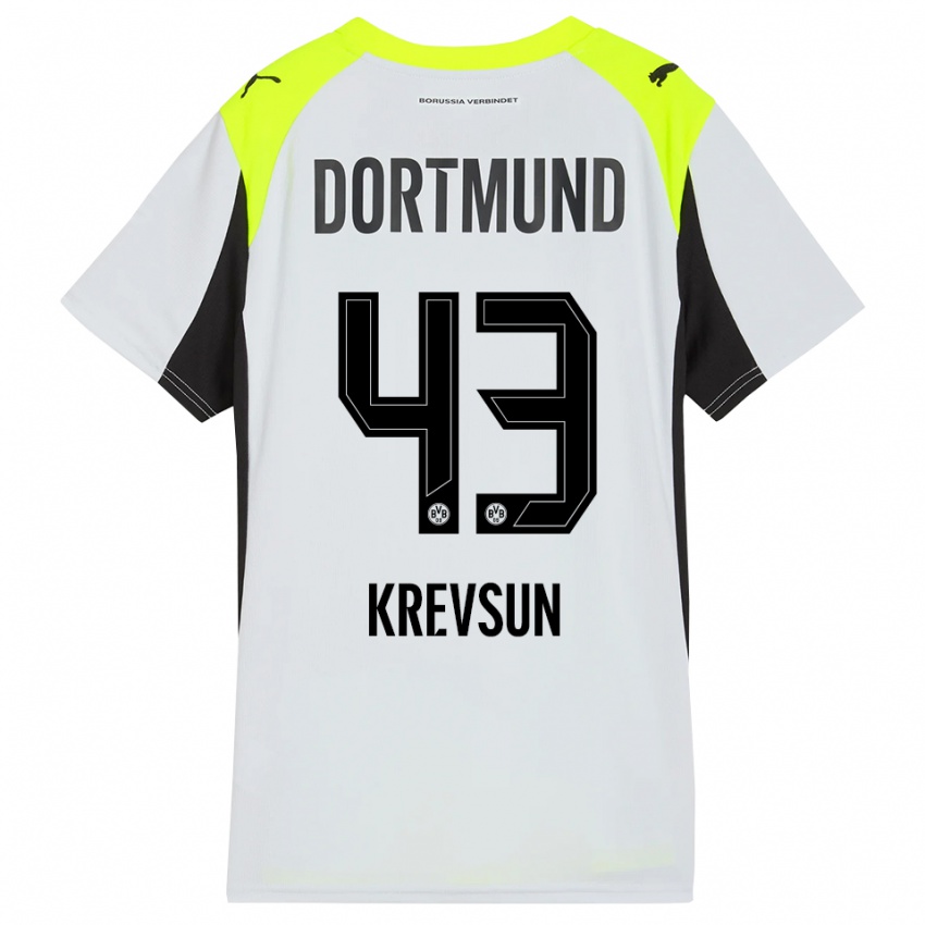 גברים דנילו קרבסון #43 צהוב פלואורסצנטי הרחק ג'רזי 2025/26 חולצה קצרה