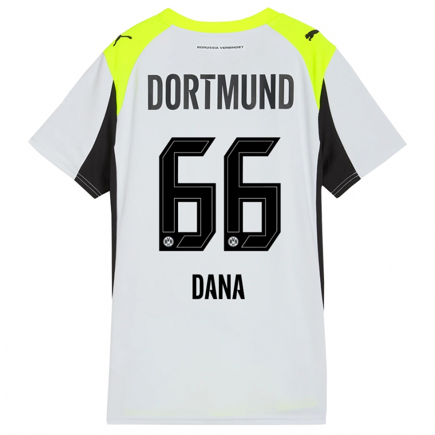 גברים דנה בלקמן #66 צהוב פלואורסצנטי הרחק ג'רזי 2025/26 חולצה קצרה