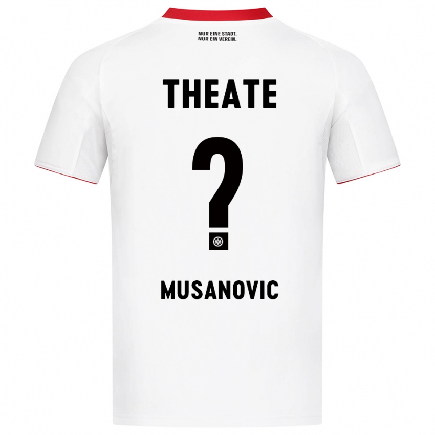 גברים Haris Musanovic #0 לבן אדום הרחק ג'רזי 2025/26 חולצה קצרה