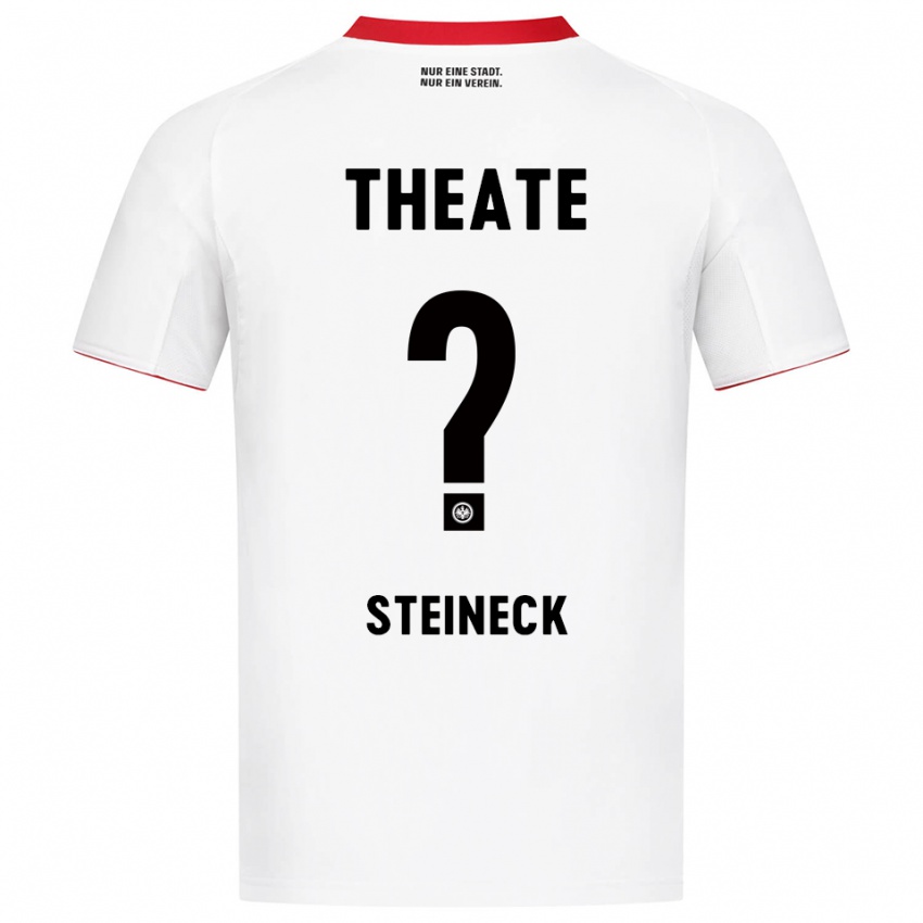 גברים David Steineck #0 לבן אדום הרחק ג'רזי 2025/26 חולצה קצרה