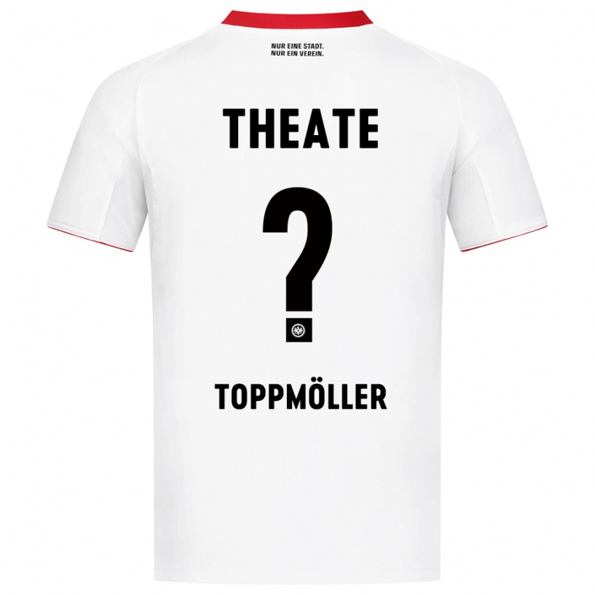 גברים Lionel Toppmöller #0 לבן אדום הרחק ג'רזי 2025/26 חולצה קצרה