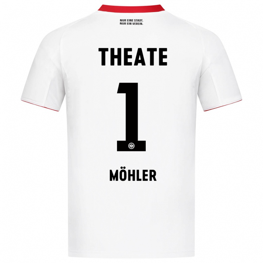 גברים Emil Möhler #1 לבן אדום הרחק ג'רזי 2025/26 חולצה קצרה