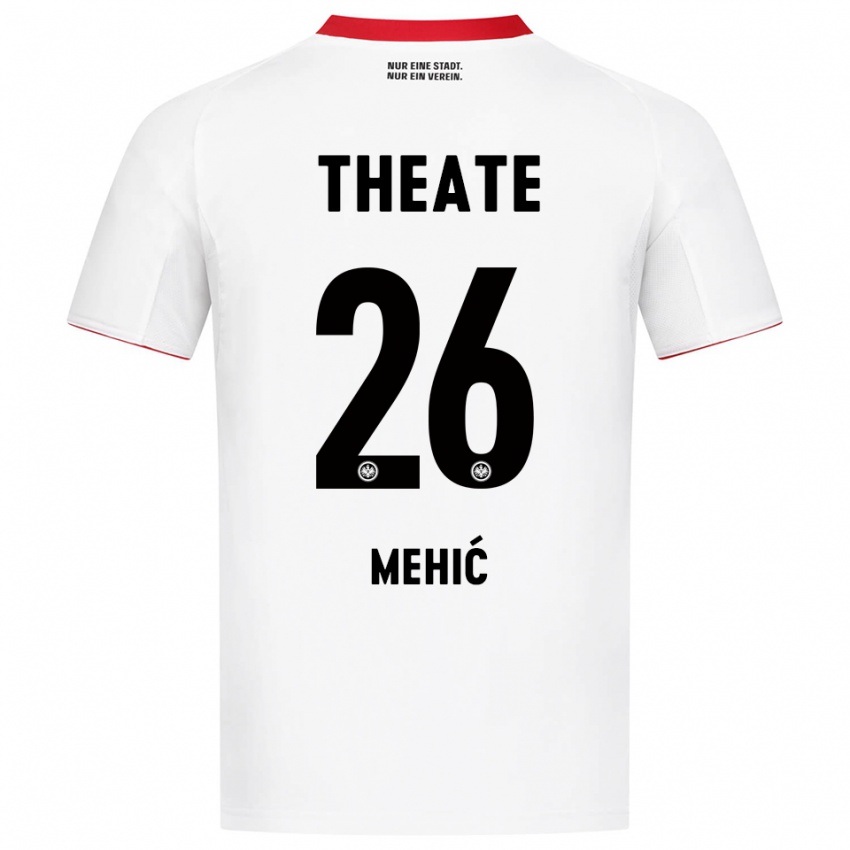 גברים Liam Mehić #26 לבן אדום הרחק ג'רזי 2025/26 חולצה קצרה