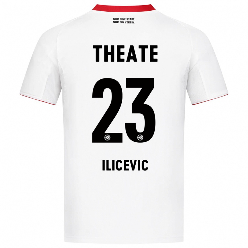גברים Niko Ilicevic #23 לבן אדום הרחק ג'רזי 2025/26 חולצה קצרה