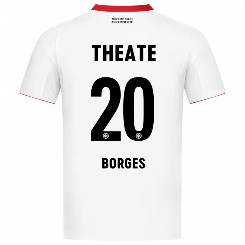 גברים Gustavo Borges #20 לבן אדום הרחק ג'רזי 2025/26 חולצה קצרה