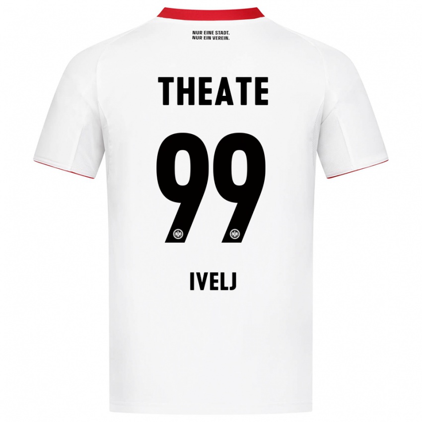 גברים Noemi Ivelj #99 לבן אדום הרחק ג'רזי 2025/26 חולצה קצרה