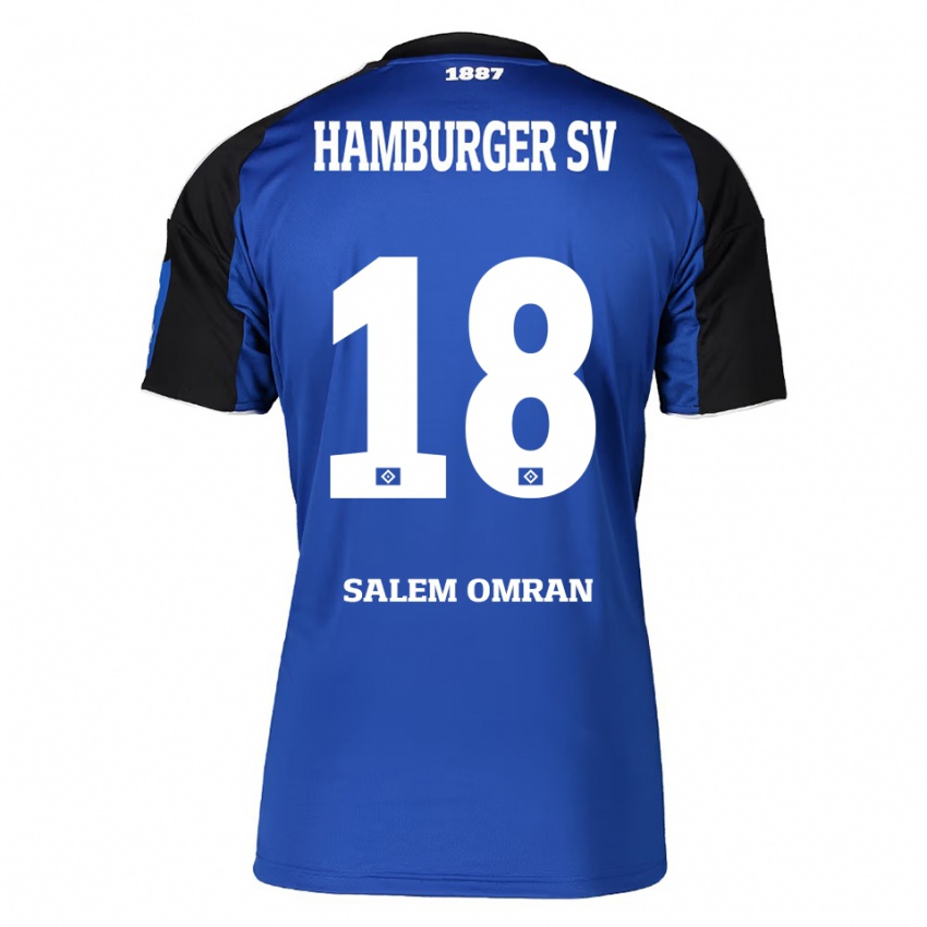 גברים Amir Salem Omran #18 כחול שחור הרחק ג'רזי 2025/26 חולצה קצרה