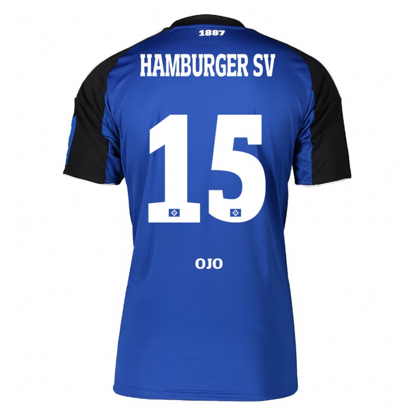 גברים Kelvin Ojo #15 כחול שחור הרחק ג'רזי 2025/26 חולצה קצרה