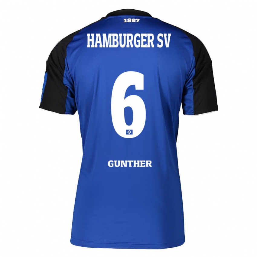 גברים Hannah Günther #6 כחול שחור הרחק ג'רזי 2025/26 חולצה קצרה
