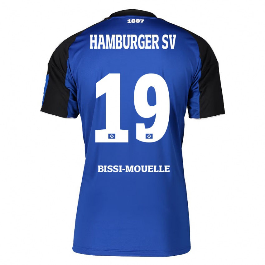 גברים Jason Bissi-Mouelle #19 כחול שחור הרחק ג'רזי 2025/26 חולצה קצרה