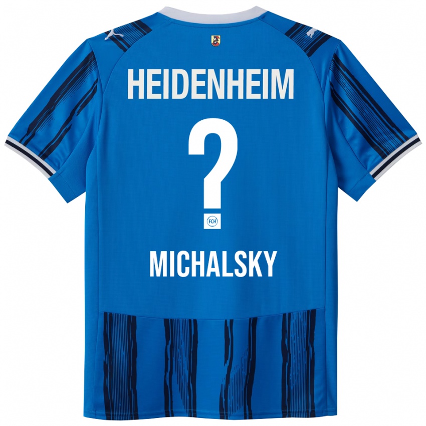 גברים Hanna Michalsky #0 כחול נייבי הרחק ג'רזי 2025/26 חולצה קצרה