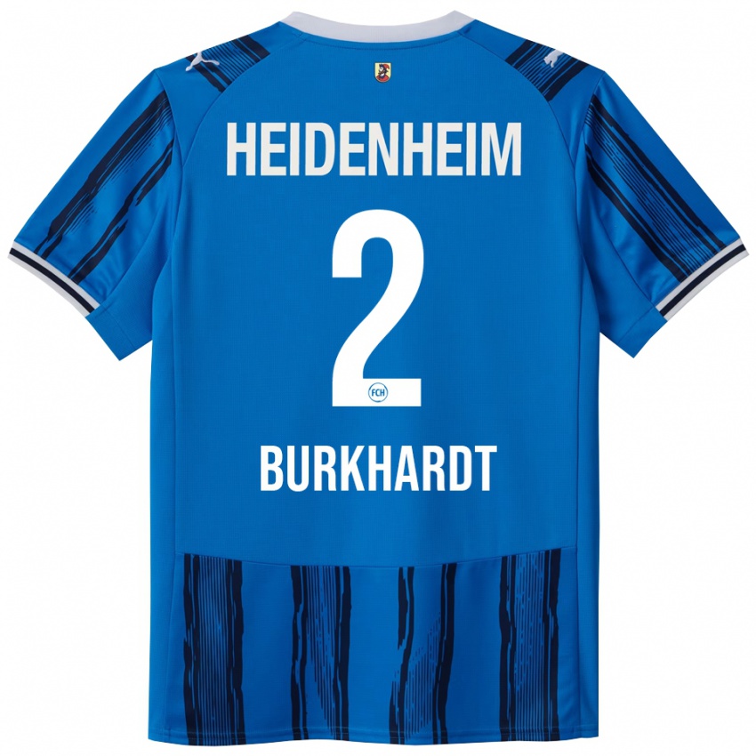 גברים Hannes Burkhardt #2 כחול נייבי הרחק ג'רזי 2025/26 חולצה קצרה