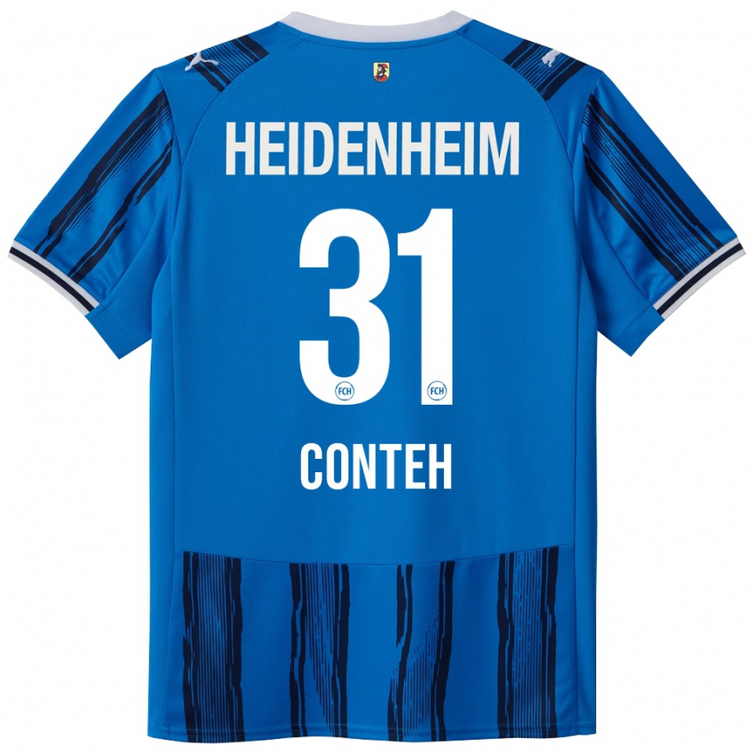 גברים Sirlord Conteh #31 כחול נייבי הרחק ג'רזי 2025/26 חולצה קצרה