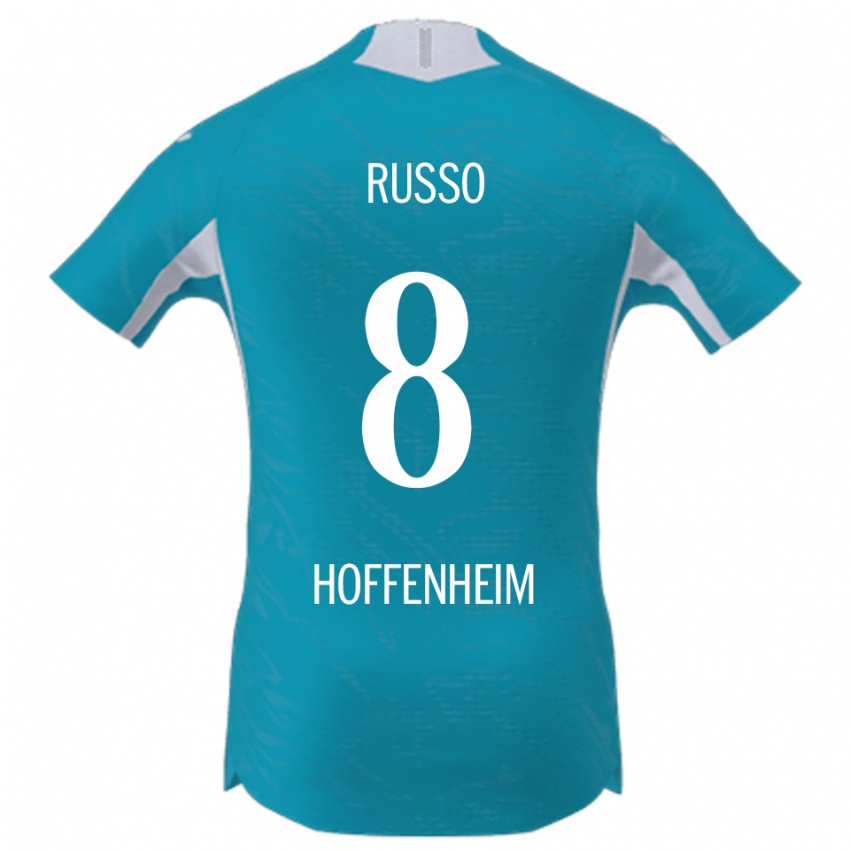 גברים Ruven Russo #8 תכלת הרחק ג'רזי 2025/26 חולצה קצרה