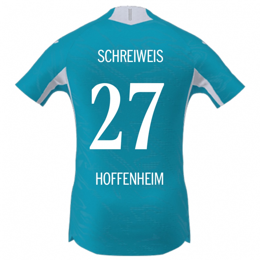 גברים Ben Schreiweis #27 תכלת הרחק ג'רזי 2025/26 חולצה קצרה