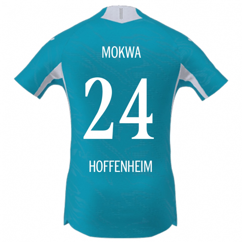 גברים David Mokwa #24 תכלת הרחק ג'רזי 2025/26 חולצה קצרה