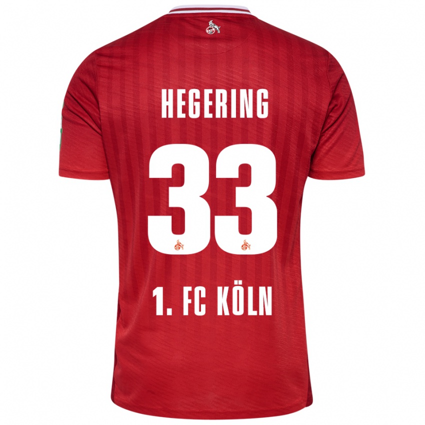 גברים מרינה הגרינג #33 אדום לבן הרחק ג'רזי 2025/26 חולצה קצרה